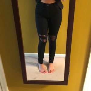 Joe’s jeans with lace detail